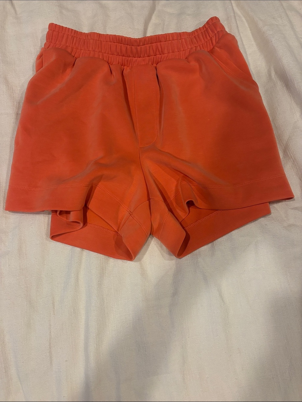 a new day Women's Orange Athletic Shorts - Elastic Waistband